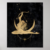 Zodiac Goddess | Cosmic Gold Sagittarius Astrologi Poster (Vorne)