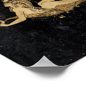 Zodiac Goddess | Cosmic Gold Scorpio Astrologie Poster (Ecke)