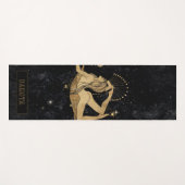 Zodiac Goddess | Cosmic Gold Scorpio Astrologie Yogamatte (Vorderseite (Horizontal))