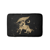 Zodiac Goddess | Cosmic Gold Taurus Astrologie Badematte (Vorderseite)