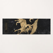 Zodiac Goddess | Cosmic Gold Taurus Astrologie Yogamatte (Vorderseite (Horizontal))