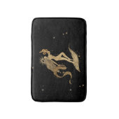 Zodiac Goddess | Cosmic Gold Virgo Astrologie Badematte (Vorderseite Vertikal)