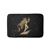 Zodiac Goddess | Cosmic Gold Virgo Astrologie Badematte (Vorderseite)