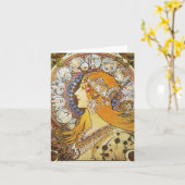 Zodiac Goddess Karte (Gelbe Blume)