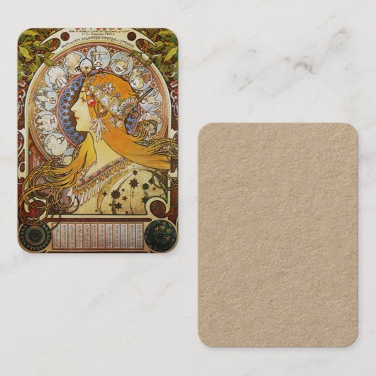 Zodiac Goddess Visitenkarte (Vorne/Hinten)