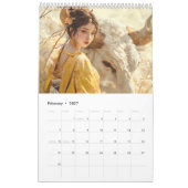 Zodiac Grace – Chinesische Zeichen in Seide und Ge Kalender (Feb 2027)