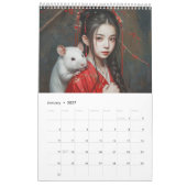 Zodiac Grace – Chinesische Zeichen in Seide und Ge Kalender (Jan 2027)