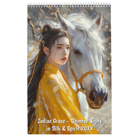 Zodiac Grace – Chinesische Zeichen in Seide und Ge Kalender (Titelbild)
