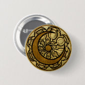 Zodiac Halbmond Mucha  Button (Vorne & Hinten)