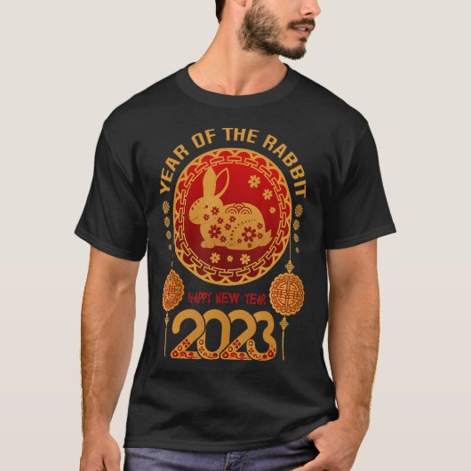 Zodiac Happy Chinesisch Neujahr Outfit Jahr der R T-Shirt (Vorderseite)
