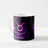 Zodiac Horoscope Taurus Design Coffee Tasse Cup (Vorderseite Links)