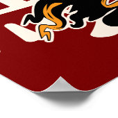 Zodiac Horse Design – Chinese Astrology Symbol Poster (Ecke)