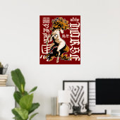 Zodiac Horse Design – Chinese Astrology Symbol Poster (Heimbüro)