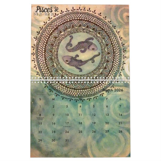 Zodiac-Kalender 2019 Kalender (Mär 2026)