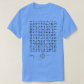 Zodiac Killer Cipher Symbole T-Shirt (Design vorne)