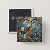 Zodiac - Korn der Meerziege Button (Vorne & Hinten)