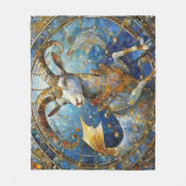 Zodiac - Korn der Meerziege Fleecedecke (Vorderseite)