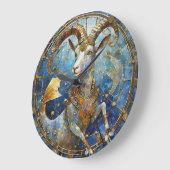 Zodiac - Korn der Meerziege Große Wanduhr (Winkel)