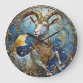 Zodiac - Korn der Meerziege Große Wanduhr (Vorderseite)