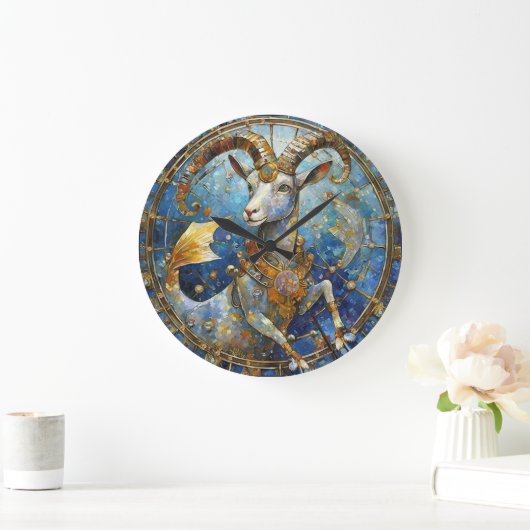 Zodiac - Korn der Meerziege Große Wanduhr (Zuhause)