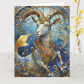 Zodiac - Korn der Meerziege Karte (Gelbe Blume)