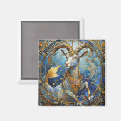 Zodiac - Korn der Meerziege Magnet (Vorderseite/Rückseite)