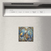 Zodiac - Korn der Meerziege Magnet (In Situ (Geschirrspüler))
