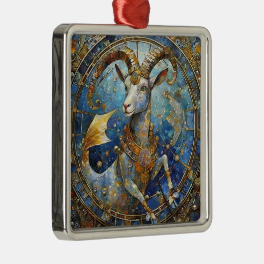 Zodiac - Korn der Meerziege Ornament Aus Metall (Rechts)