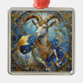 Zodiac - Korn der Meerziege Ornament Aus Metall (Vorne)