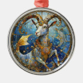 Zodiac - Korn der Meerziege Ornament Aus Metall (Vorne)