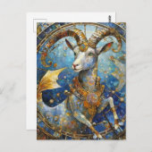 Zodiac - Korn der Meerziege Postkarte (Vorne/Hinten)