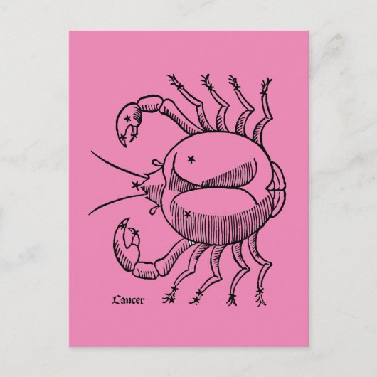 Zodiac: Krebs 1482 Postkarte (Vorderseite)
