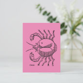 Zodiac: Krebs 1482 Postkarte (Stehend Vorderseite)