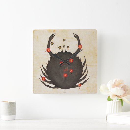 Zodiac: Krebs C1350 Quadratische Wanduhr (Zuhause)