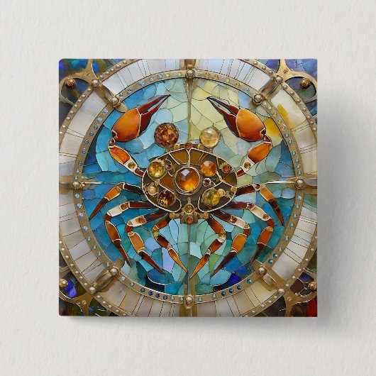 Zodiac - Krebs Die Krebserkrankung Button (Vorderseite)