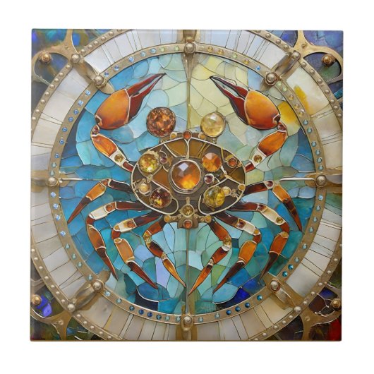 Zodiac - Krebs Die Krebserkrankung Fliese (Vorderseite)