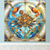 Zodiac - Krebs Die Krebserkrankung Leinwanddruck (Insitu (Holzboden))