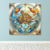 Zodiac - Krebs Die Krebserkrankung Leinwanddruck (Insitu (Holzboden))