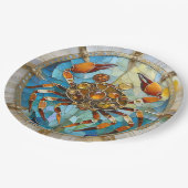 Zodiac - Krebs Die Krebserkrankung Pappteller (Schrägansicht)