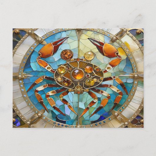 Zodiac - Krebs Die Krebserkrankung Postkarte (Vorderseite)