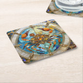 Zodiac - Krebs Die Krebserkrankung Rechteckiger Pappuntersetzer (angewinkelt)