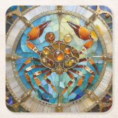 Zodiac - Krebs Die Krebserkrankung Rechteckiger Pappuntersetzer (Vorderseite)