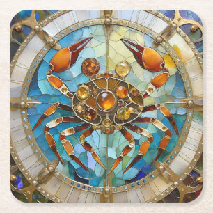 Zodiac - Krebs Die Krebserkrankung Rechteckiger Pappuntersetzer