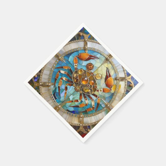 Zodiac - Krebs Die Krebserkrankung Serviette (Ecke)