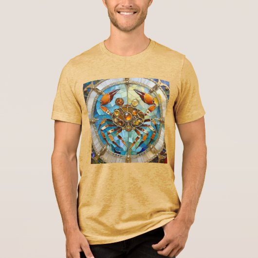Zodiac - Krebs Die Krebserkrankung Tri-Blend Shirt (Vorderseite)