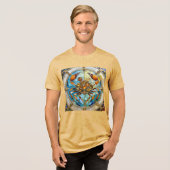 Zodiac - Krebs Die Krebserkrankung Tri-Blend Shirt (Vorderseite voll)