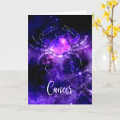 Zodiac: Krebs Karte (Gelbe Blume)