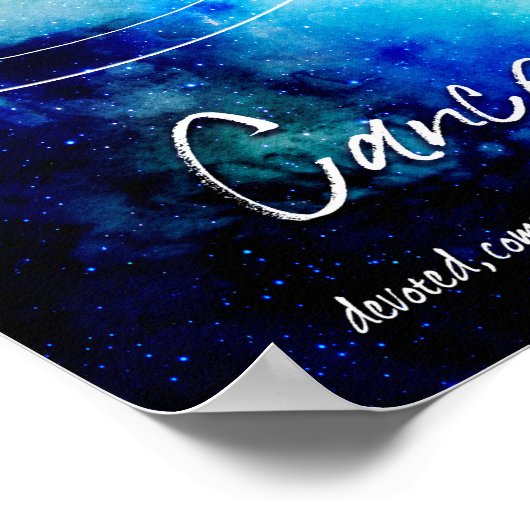 Zodiac: Krebsmerkmale Poster (Ecke)