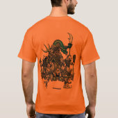 Zodiac-Krieger: Jahr des Sturms, Krieger zurück T-Shirt (Rückseite)