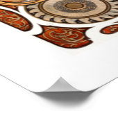 Zodiac La Plume von Alphonse Maria Mucha Poster (Ecke)